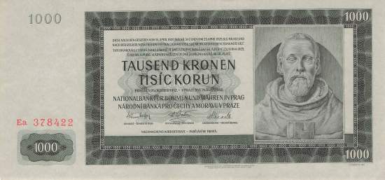 1000 Kronen 1942 ro.566d EA